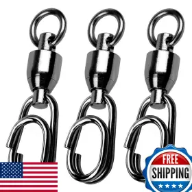Atibin B0cp3h798h High Strength Snap Swivels Saltwater Ball Bearing Fishing