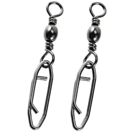 Atibin Jdzxhxb-8 Saltwater Freshwater Snap Swivels Stainless Heavy Steel Fishing Clips Swivel