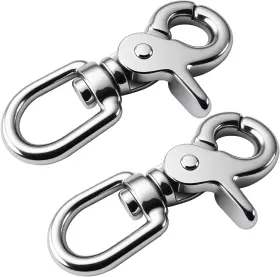 Ayecehi 445024151148 Lobster Clasp 2 Pack Trigger Snap Hooks Marine Grade Stainless Steel 316 Swivel