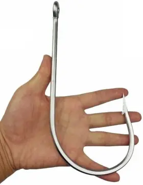 Azbvek 445013953968 Giant Fishing Hook Stainless Steel Shark Tuna Circle Big Game Saltwater 39960 28