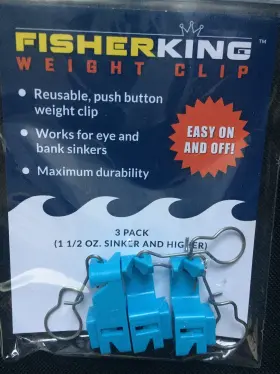 Balloon Fisher King 858650004172 Weight Clip Pack 1 1/2 Oz Sinker And Higher Balloon Fisher King 858650004172 Weight Clip Pack 1 1/2 Oz Sinker And Higher