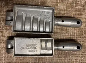 Bank Sinker Molds Bksm1 Bksm2 2 And Makes 3 1/2 To 3/8 Oz. Sinkers Fishing