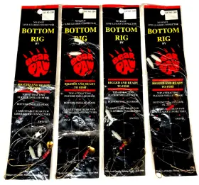 Bear Paw 022154880000 4 Packs No Knot Line-leader Connector Bottom Rig - Rigged Ready To Fish