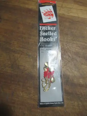 Bearpaw 022154500069 Bear Paw Flicker Snelled Hooks - 6 Pcs. Fgss