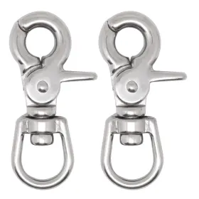 Benliudh Bh022796 2 Pcs Trigger Snaps Swivel Hooks 3/5 Inch Heavy Duty 316 Stainless Steel