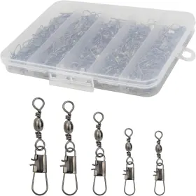 Beoccudo 445021967919 Fishing Swivels Snap 210pcs Barrel With Snaps