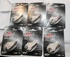 Berkley 028632751039 Lot Of 6-berkley Fusion 19 Aberdeen Needle Point Hook 3/0sz Satin Black 36cnt
