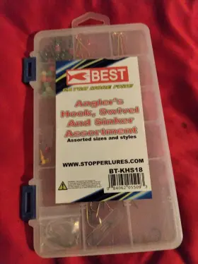 Best Bt-khs18 Anglers Hook Assortment Assorted Sizes And Styles With Case Item #bt-khs18