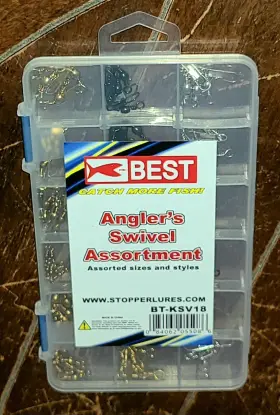 Best Bt-ksv18 Anglers Swivel Assortment Multiple Sizes And Styles With Case #bt-ksv18 Best Bt-ksv18 Anglers Swivel Assortment Multiple Sizes And Styles With Case #bt-ksv18