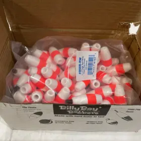 Betts B00b-rw 1 1/2 Inch Red And White Cigar Float With Pegs Bag Of 100 Fishing New Betts B00b-rw 1 1/2 Inch Red And White Cigar Float With Pegs Bag Of 100 Fishing New