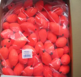 Betts Tackle B0250-r Bo250-r 2 1/2 In Red Oval Float With Black Peg Box Of 100