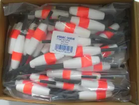 Betts Tackle B0bc-50rw 2 Inch Slipstick Adjustable Float Red/white Bag Of 50