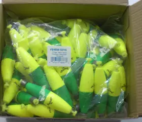 Betts Tackle B4bw-50yg 3 Inch Weighted Snapon Foam Floglo Float Bag Of 50