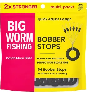 Big Worm Fishing 313093181199 Bobber Stops For Line Big Worm Fishing 313093181199 Bobber Stops For Line