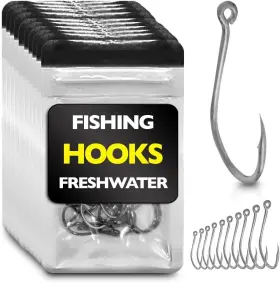 Big Worm Fishing 611989200987 Hooks Freshwater Assortment Small Panfish Silver