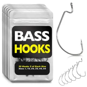 Big Worm Fishing 611989201014 Hooks For Bass Fishing- Texas Rig - Ewg Big Worm Fishing 611989201014 Hooks For Bass Fishing- Texas Rig - Ewg