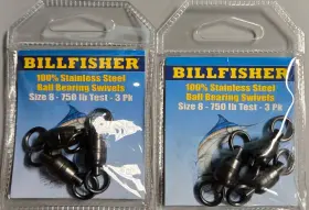 Billfisher 096337020651 2-billfisher Bbs8-3pk Stainless Steel Ball Bearing Swivel 750# Welded 6total Billfisher 096337020651 2-billfisher Bbs8-3pk Stainless Steel Ball Bearing Swivel 750# Welded 6total