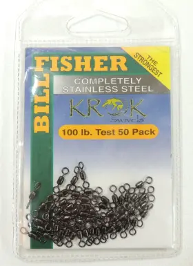 Billfisher 096337023959 Sss-12 Kork Swivels Black Oxide 135 Lb Pkg Of 50. New Old Stock Billfisher 096337023959 Sss-12 Kork Swivels Black Oxide 135 Lb Pkg Of 50. New Old Stock