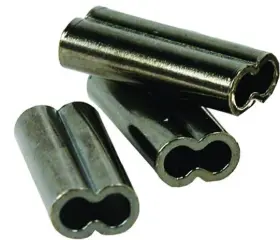 Billfisher 1.0b-100 Double Sleeves Black 80/100 Lb Mono 100 Per Pack