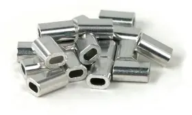 Billfisher .8al-100 Aluminum Single Sleeves 50-60 Lb 100pk