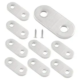 Bivethoi Ty0211-370 20pcs Flat Straight Brace Bracket Plate Connector 1-1/2 Inch
