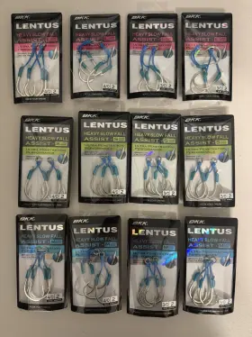 Bkk 8062 Slow Pitch Jigging Assist Hooks Lentus 4/0 3/0 Large Medium Small Lot Bkk 8062 Slow Pitch Jigging Assist Hooks Lentus 4/0 3/0 Large Medium Small Lot