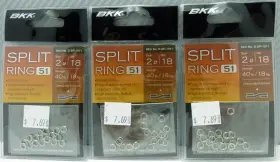 Bkk 970595287473 Size 2 Split Ring-51 3 Packs Of 18