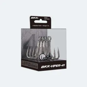 Bkk A-et-6787 Hooks Viper-41 Treble Hook Size 1# 7 Pack Bkk A-et-6787 Hooks Viper-41 Treble Hook Size 1# 7 Pack