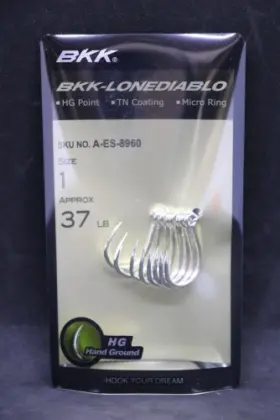 Bkk Ldiablo-01 Lone Diablo Single Replacement Hooks - Size 1 Treble Hook Bkk Ldiablo-01 Lone Diablo Single Replacement Hooks - Size 1 Treble Hook