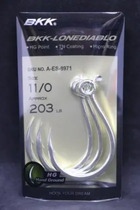 Bkk Ldiablo-110 Lone Diablo Single Replacement Hooks - Size 11/0 Treble Hook Bkk Ldiablo-110 Lone Diablo Single Replacement Hooks - Size 11/0 Treble Hook