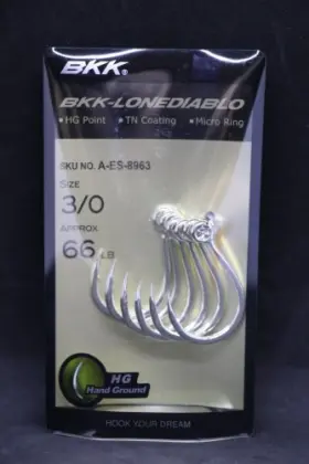 Bkk Ldiablo-30 Lone Diablo Single Replacement Hooks - Size 3/0 Treble Hook Bkk Ldiablo-30 Lone Diablo Single Replacement Hooks - Size 3/0 Treble Hook