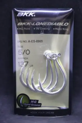 Bkk Ldiablo-50 Lone Diablo Single Replacement Hooks - Size 5/0 Treble Hook Bkk Ldiablo-50 Lone Diablo Single Replacement Hooks - Size 5/0 Treble Hook