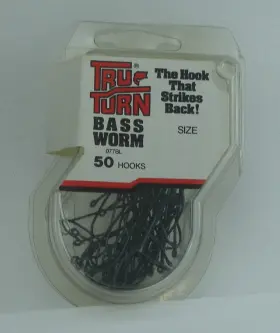 Blakemore 077bl-2 Tru Turn Blue Bass Worm Hooks 50ct Size 2 Blakemore 077bl-2 Tru Turn Blue Bass Worm Hooks 50ct Size 2