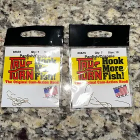 Blakemore 888zs-10 Lot Of W Tru Turn Gold Aberdeen Baby Brute Hooks Size 10 7ct