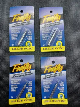 Blue Fox 027752808012 Firefly Lighthouse 3v Battery 4 Pack For Lighted Fishing Bobbers Floats