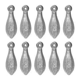 Bluewing 056689504303 Bank Sinker 5lb Box Fishing Weights Saltwater Bullet Lead 8oz - 10pack Bluewing 056689504303 Bank Sinker 5lb Box Fishing Weights Saltwater Bullet Lead 8oz - 10pack