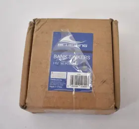 Bluewing 056689518997 Bank Sinker 1 Lb Box Fishing Weights Saltwater Bullet Lead 30 Pack 1oz Bluewing 056689518997 Bank Sinker 1 Lb Box Fishing Weights Saltwater Bullet Lead 30 Pack 1oz