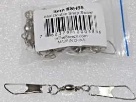 Bluewing 762379100056 Thebreeze Double Snap Swivels #85 With Stainless Steel Coastlock Snaps 12 Pcs/pk Bluewing 762379100056 Thebreeze Double Snap Swivels #85 With Stainless Steel Coastlock Snaps 12 Pcs/pk