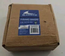 Bluewing 810068220230 - 3 Oz Pyramid Sinkers Fishing Weights Box Of 16
