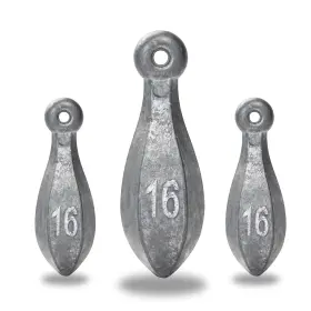 Bluewing 810068221046 Fishing Sinkers Weights Saltwater Streamlined Bank Sinker 16oz 6pcs/box