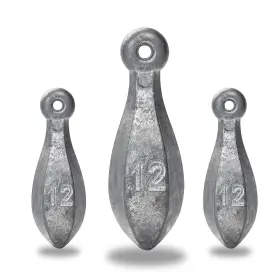 Bluewing 810068221237 Bank Sinker 3lb Box Fishing Weights Saltwater Bullet Lead 12oz - 4pack Bluewing 810068221237 Bank Sinker 3lb Box Fishing Weights Saltwater Bullet Lead 12oz - 4pack