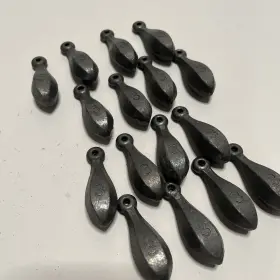 Bluewing 810068221299 Fishing Sinkers Weights Saltwater Streamlined Bank Sinker 3 Oz 16-pack