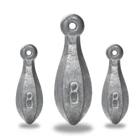 Bluewing 810068221312 Bank Sinker 3lb Box Fishing Weights Sinkers Saltwater Bullet Lead S Inch