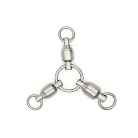 Bluewing 810068221916 Ball Bearing 3-way Swivels Fishing 10pcs Brass/stainless Steel With Rolling B