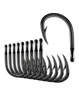 Bluewing 810068222906 Big Game Live Hooks Heavy Duty Cutting Point High Carbon Steel Extra Sharp Bluewing 810068222906 Big Game Live Hooks Heavy Duty Cutting Point High Carbon Steel Extra Sharp