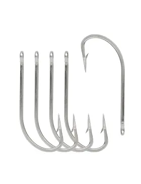Bluewing 810068227765 10pcs Stainless Steel Oshaughnessy Hooks Long Shank Saltwater/freshwater