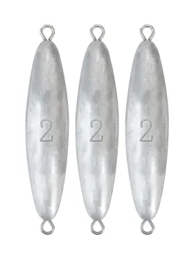 Bluewing 810068229646 Torpedo Sinker Through Wire Fishing Weight Saltwater Bullet Lead Double Ringe
