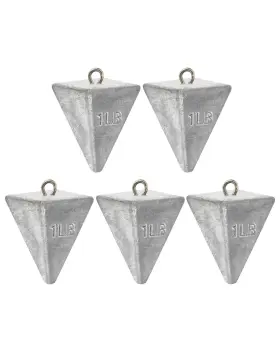 Bluewing B0bd4svl2s 6lb Box Pyramid Fishing Sinkers 16oz 6-pack Saltwater Lead Weights