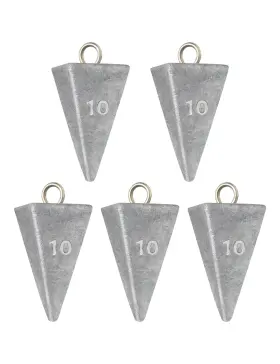 Bluewing B0cg33thwb 2lb Box Pyramid Sinkers Fishing Weights Saltwater 10oz 3-pack