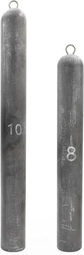 Bluewing Dd10 Deep Drop Weight Lead Fishing 10 Lb Unit Steel Silver